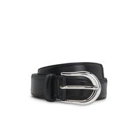 BOSS Cintura in pelle italiana con fibbia arrotondata. - Style Carol-St_Sz30, 50548621 Nero 100