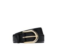 BOSS Cintura in pelle italiana con fibbia color oro - Style Carol-St-G_Sz30, 50536887 Nero 80