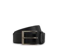 BOSS Cintura in pelle italiana martellata con fibbia ad ardiglione lucida - Style Elloy-Gr_Sz35, 50553210 Nero 80