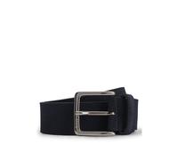 BOSS Cintura in pelle scamosciata con fibbia color canna di fucile con logo inciso - Style Ronnie-Sd-St_Sz35, 50537177 Blu scuro 115
