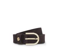 BOSS Cintura in pelle scamosciata con monogramma Double B color oro - Style Scarlet-BB-Sd-G_Sz25, 50522643 Marrone scuro 100
