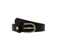 BOSS Cintura in pelle italiana con fibbia dorata - Style Scarlet B. 2,5cm N-R, 50480650 Nero 75