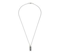 BOSS Jewelry Collana e Bracciale a Catena da Uomo Collezione KASSY EMBLEM in Acciaio Inossidabile con un Pendente in Smalto Nero