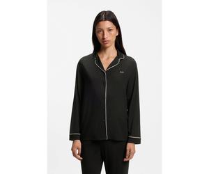 BOSS Completo pigiama in jersey elasticizzato con logo ricamato - Style Dreamline_Long Set, 50570970 Nero M