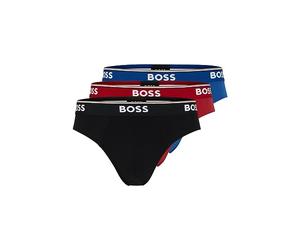 Boss Confezione da 3 Slip Hipster da Uomo con Logo audace, Rosso/Navy/Nero, XX-Large