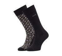 Boss - Confezione da due paia di calzini in misto cotone a lunghezza regolare - - Underwear - Uomo - Nero - M