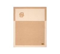 BOSS Copridivano in misto lana con monogramma Double B - Style SIGNATUR Beige Throw 130170, THROW-SIGNATUR Beige ONESI