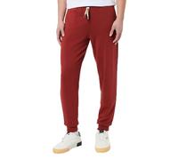 BOSS CP Stripe_Pants Cuff Loungewear_Pant, Dark Red601, S Donna