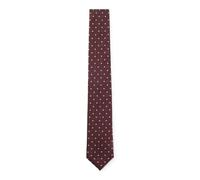 BOSS Cravatta in misto seta con micromonogrammi Double B - Style H-TIE CM 7.5 253, 50544757 Rosso pz.
