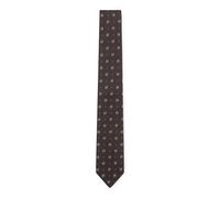 BOSS Cravatta in seta con micromotivo - Style H-TIE CM 7.5 253, 50545179 Marrone scuro pz.