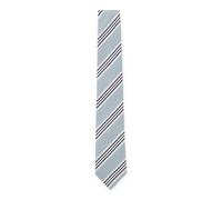 BOSS Cravatta in seta e cotone con righe diagonali - Style L-TIE CM 7,5 - 223, 50561026 Celeste pz.