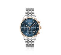 BOSS Cronografo con quadrante blu e bracciale a maglie multiple - Style AVERY, 58138480 Argento pz.