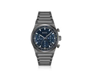 BOSS Cronografo placcato grigio con quadrante blu - Style CANDOR CHRONO, 58244900 Grigio pz.