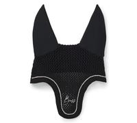 BOSS Cuffietta per cavallo con finitura in cristallo - Style FLY VEIL GLITTER BLACK, B6H1102 Nero pz.