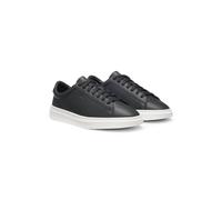 BOSS Cupsole trainers in coated leather with embossed logo - Style Kieran_Tenn_allt, 50552853 Nero 42