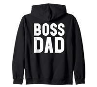 Boss Dad Men Dad Boss Hombre Bossy Papa Daddy Boss Father Felpa con Cappuccio