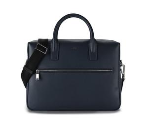 Boss Daxter Valigetta Pelle 38 cm Scomparto per laptop blu