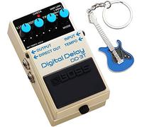 Boss DD-3T Digital Delay - Dispositivo per effetti + portachiavi Keepdrum, chitarra blu
