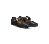 BOSS Décolleté a ballerina in pelle con cinturino con fibbia - Style Luara_Ballerina_NAVC, 50548547 Nero 35