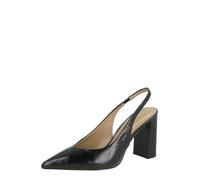 BOSS Décolleté in cuoio con tacco e cinturino sul tallone - Style Miah_SLBPump90_NACS, 50573426 Nero 38