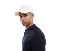 BOSS - Derrel - Cappellino con visiera color pietra in cotone con riquadro del logo-Neutro One Size