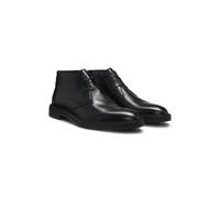 BOSS Desert book in pelle con dettaglio con righe tipiche del marchio - Style Calev_Desb_ltfb, 50552548 Nero 44