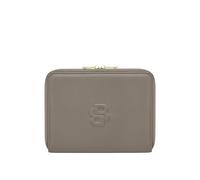 BOSS Double B monogram folder in faux leather - Style Conference folder A5 Signature Lady Taup, 58837092 Marrone chiaro pz.