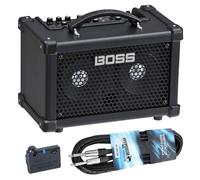 Boss Dual Cube Bass LX Amplificatore per bassi con adattatore BT Dual Bluetooth e cavo Keepdrum