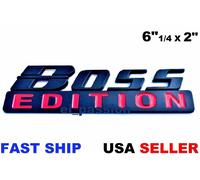 Boss Edizione Nero & Rosso Universale Auto Logo Su Emblema Posteriore Paraurti