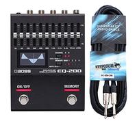 Boss EQ-200 - Equalizzatore grafico + cavo jack Keepdrum, 3 m