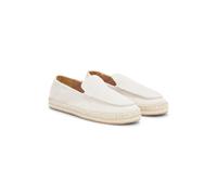 BOSS Espadrillas in pelle scamosciata con suola intermedia in juta - Style Madeira_mocc_sdwv, 50563149 Bianco 44