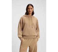 BOSS Felpa con cappuccio con vestibilità oversize e logo scritto a mano - Style C_Efelpa1, 50551451 Beige L