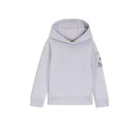 BOSS Felpa con cappuccio da bambini in pile di misto cotone con logo applicato - Style J52354/A3214A, J52354 Grigio chiaro 102