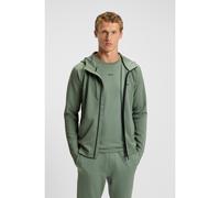 BOSS Felpa con cappuccio e zip con logo riflettente - Style Sicon Active, 50531224 Verde XL