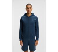 BOSS Felpa con cappuccio e zip in cotone elasticizzato con logo ricamato - Style Mix&Match Jacket H, 50515313 Blu M