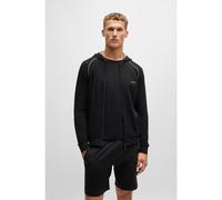 BOSS Felpa con cappuccio e zip in cotone elasticizzato con logo ricamato - Style Mix&Match Jacket H, 50515392 Nero XXL