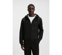 BOSS Felpa con cappuccio e zip in cotone elasticizzato con logo stampato - Style Saggy, 50506161 Nero XXL