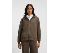 BOSS Felpa con cappuccio e zip realizzata in materiali misti - Style Edaree, 50548731 Marrone M