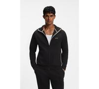 BOSS Felpa con cappuccio in misto cotone con zip e bordature a contrasto - Style Sense Hooded Jacket, 50566916 Nero L