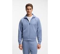 BOSS Felpa con cappuccio in misto cotone con zip e profili - Style SW_Join Saggy, 50553575 Celeste XXXL