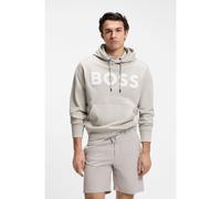 BOSS Felpa con cappuccio in terry di cotone con logo oversize - Style Webasic_hood, 50523074 Grigio chiaro XXL