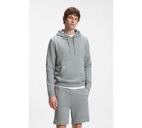 BOSS Felpa con cappuccio in terry di cotone con toppa con logo - Style Wetalk, 50509314 Grigio chiaro XL