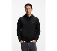 BOSS Felpa con cappuccio in terry di cotone con toppa con logo - Style Wetalk, 50509314 Nero S