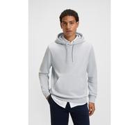 BOSS Felpa con cappuccio in terry di cotone con toppa e logo - Style Wetalk, 50509314 Grigio chiaro XXXL
