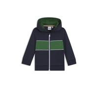 BOSS Felpa con cappuccio per bambini con zip e logo ricamato - Style J50592/84903A, J50592 Blu scuro 86