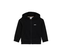 BOSS Felpa con cappuccio per bambini in pile di misto cotone con logo stampato - Style J51958/09B08A, J51958 Nero 114