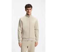 BOSS Felpa con zip in piqué di cotone elasticizzato mercerizzato - Style H-Shepherd 100, 50532755 Beige chiaro XXXL