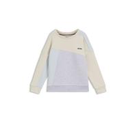 BOSS Felpa da bambini in pile di misto cotone a blocchi di colore - Style J52352/21C04A, J52352 Beige chiaro 126