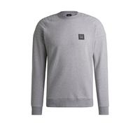 BOSS Felpa da equitazione in cotone elasticizzato con impunture sulle spalle - Style LEX PADDED SWEATER, B6M1203 Argento S