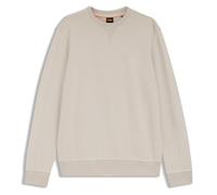 BOSS Felpa in terry di cotone con toppa con logo - Style Westart, 50509323 Grigio chiaro L